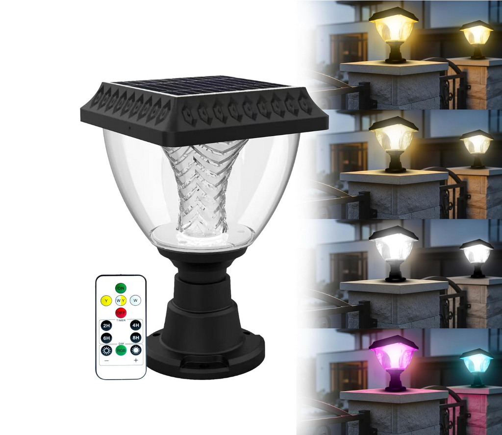 Solar Gate Light With Remote Control
