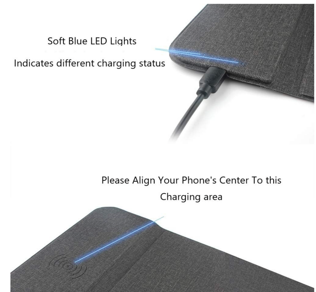Wireless Phone Charging Mouse Pad